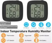 2Pcs Mini Thermometer Digital LCD Display Hygrometer Temperature Humidity Meter