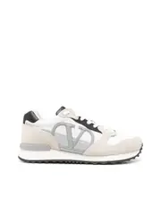 Valentino Garavani Mesh Panelled Laceup Sneakers