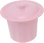 1Pc Plastic Spittoon with Lid for Elders Portable Bedpan for Home Use Deep Chamber Pot Design for Easy Clean Up for Bedside Use and Potty Training