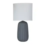 Benjy Ceramic Table Lamp 25cm Grey