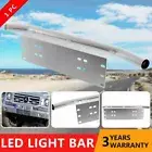 Number Plate Frame BullBar Mount Bracket Car Driving Light Bar Holder Silver 23"