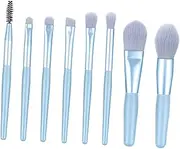 NOLITOY 8pcs Cosmetics Brush Makeup Eye Makeup Face Brushes Makeup Brushes Professional Makeup Brush Face Powder Cosmetic Eye Eyeshadow Makeup Cosmetic Face Brushes Facial Kit Blue Bamboo