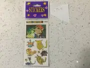 Vintage 1999 Pokemon Prism Sticker sheet Ash,PIKACHU,Gengar