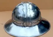 Kettle Hat Medieval Knight Crusader Steel Armour Replica Armor Helmet Halloween