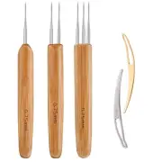 AUGSUN Dreadlock Crochet Hook Tool,Braid Hair Dreadlocks Needle Weaving Croch...
