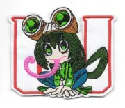 My Hero Academia Tsuyu Asui Frog Persona Over a U Embroidered Patch NEW UNUSED