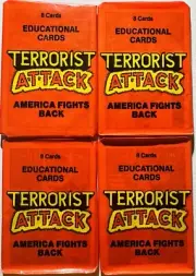 Terrorist Attack Vintage Trading Cards ONE Wax Pack 1986