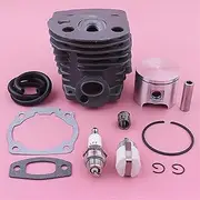 46mm Cylinder Piston Pin Fuel Line Filter Kit, for Husqvarna, 50 51 55,for Rancher, Chainsaw 503609172 W Muffler Gasket Spark Plug Chainsaw Exhaust System