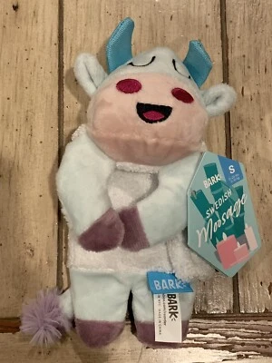 Swedish Moosage Bark Box S Dog Toy Stuffed Animal Plush Crinkle Squeaker