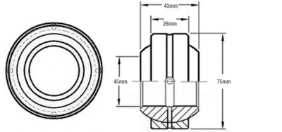 AT157173 Bushing, Rod End - Fits John Deere 450H, 450J