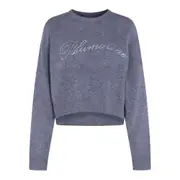 [Blumarine] Blumarine Crystal-embellished Wool Sweater S GREY
