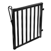 Peak 1000mm Black Aluminium Deck Balustrade Wide Baluster Gate Kit - Black
