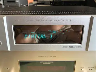 老楊音響 二手台弯之光USHER DV-9 雙D解碼HDCD 光纖數位同軸環繞擴大機 前後級可分離使用 品相佳良品