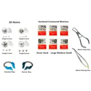 Dental Matrix Bands Ring Sectional Contoured Matrice Fits Garrison Palodent V3