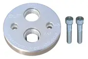 -12 ORB Billet Oil Block Adapter Kit Clear Anodised Suit SB & BB Chev V8 CV200