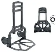 Rockville GigMate Foldable Aluminum Trolley Equipment Transport Hand Truck Cart