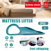 2PCS X-Large Ergonomic Mattress Lifter Wedge Elevator Bed Making Lifting Tool AU