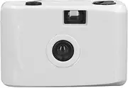 35mm Film Camera, ABS Simple F/9 28MM Lens Sturdy Waterproof Film Camera Retro for Swimming (Black and White)