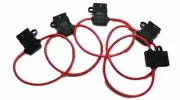 16 Gauge ATC ATO In-Line Fuse Holder Wire Copper 12V Blade Waterproof 5 Pack