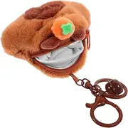 JUMPLAWN Plush Coin Purse Adorable Cartoon Key Wallet for Change Purse for Portable Storage Bag for Items Cute Backpack Hanging Accessory