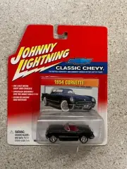 Johnny Lightning Classic Chevy 1954 Corvette Black Diecast New