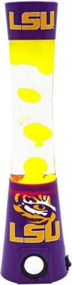 LSU Tigers 16.5 Inch Magma Lamp Bluetooth Speaker [NEW] NCAA Lava Candle