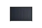 Stratco Good Neighbour Wavelok Fence Panel Sheet Colour: Dark Stone, Post Track Colour: Ebony