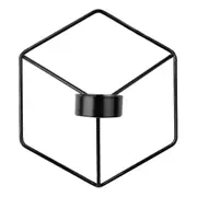 Nordic Style 3d Geometric Candlestick Metal Wall Candle Holder Home Decoration Ornaments black