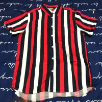 在飛比找蝦皮購物優惠-Forever21 復古條紋襯衫 Stripe shirts