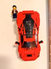 3D Printed Lego Speed Champions Wall Mount Stand For Ferrari F8 Tributo 76895