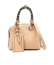 Zippered shoulder bag One size sand beige