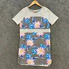 NEW Angel Biba Womens Dress Size 8 Floral Shift Mini Short Sleeve Stretch 34624