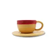 Anime One Piece Coffee Cup Monkey D Straw Hat Ceramic Tea Milk Cup Office Cup Cartoon Water Cup YellowRed