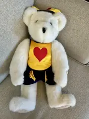 Vtg King of Hearts Plush Bear Special Ed 1992 Vermont Teddy Bear CO 21" Rare!