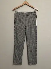 NEW Nicole Miller Pull-on Pant Gingham Check Cottage Garden Party Preppy 2 NWT