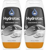 Hydrotac OPTX 20/20 Stick On Magnification Reusable Bifocal Lenses - +2.50 Diopter (2 Count (Pack of 1)), Clear