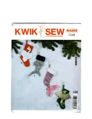 Sewing Pattern for Holiday Stockings, Christmas Stockings Kwik Sew K4268, Uncut
