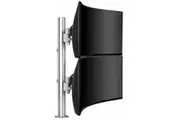Atdec DualStack Heavy Monitor Desk Mount - Silver [AWMS-2-LTH75-H-S]