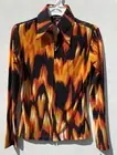Hobby Horse Limited Edition Fahrenheit zip front Western show blouse/shirt NWT