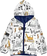 [Caihoyu] Girls Sherpa Lined Hoodie Toddler Fleece Zip Up Children Coats For Toddler Girls