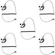 Artudatech 5Pcs 3.5mm Listen Only G Shape Earpiece Headset for Motorola Radio Speaker Mic
