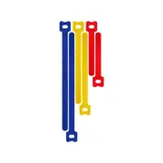 Goobay 6-Pieces Hook & Loop Fastener Cable Management Organisers