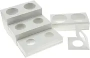 200 PCS Coin Flips 2x2 Cardboard Coin Collecting Holders Coin Flip Mega Assortment for Coin Collection Supplies, 4 Sizes Coin Flips Assorted by Baryuefull