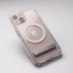 Moxbii 極空戰甲六代 (For iPhone 13)  磁吸+支架 追劇神器 二合一  支架殼 不變黃 透明