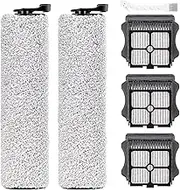 Replacement Brush Rolls and Vacuum Filters Compatible with Tineco IFloor 3 Floor One S3 Cordless Wet Dry Vacuum Cleaner (6Pack)