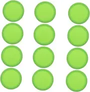 GOOHOCHY 12pcs Hockey Table Accessories Tables Game Accessories Pucks Mini Air Hockey Table Air Hockey Table Air Hockey Puck Air Puck Heavy Replacement Puck Hockey Game Plastic Green