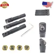3-Piece Mini Indexable End Mill Set with TPG-222 Inserts - Precision Tooling
