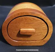 Keepsake Box Solid Mahogany & Oak - Handmade Wood Box