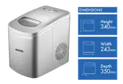 Heller Silver Electronic Ice Maker
