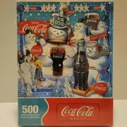 Springbok 500 Pc. Coca Cola Snowmans Delight Approximately 20"x20" New 2005